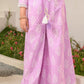 Girls Ethnic Motifs Printed Regular Pure Cotton Kurta with Palazzos & Dupatta