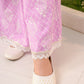Girls Ethnic Motifs Printed Regular Pure Cotton Kurta with Palazzos & Dupatta