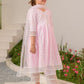 Girls Ethnic Motifs Printed Regular Pure Cotton Kurta with Trousers & Dupatta