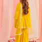 Girls Floral Embroidered Empire Thread Work Kurta with Sharara & With Dupatta