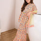 Girls Floral Printed Empire Kurti with Sharara & With Dupatta