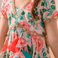 Girls Floral Printed Pure Cotton Kurta With Sharara & Dupatta