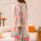 Girls Floral Printed Pure Cotton Kurta With Sharara & Dupatta