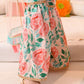 Girls Floral Printed Pure Cotton Kurta With Sharara & Dupatta