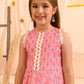 Girls Floral Printed Pure Cotton Kurta with Trousers & With Dupatta