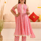 Girls Floral Printed Pure Cotton Kurta with Trousers & With Dupatta