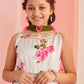 Girls Floral Printed Regular Gotta Patti Kurta with Palazzos & With Dupatta