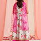 Girls Floral Printed Regular Gotta Patti Kurta with Palazzos & With Dupatta