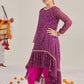 Girls Floral Printed Regular Kurta with Dhoti Pants