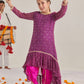 Girls Floral Printed Regular Kurta with Dhoti Pants