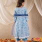 Girls Floral Printed Regular Kurta with Pyjamas & With Dupatta