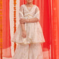 Girls Floral Printed Regular Kurta with Sharara & With Dupatta