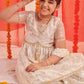 Girls Floral Printed Regular Kurta with Sharara & With Dupatta