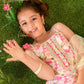Girls Floral Printed Regular Pure Cotton Kurta with Sharara & Dupatta