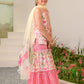 Girls Floral Printed Regular Pure Cotton Kurta with Sharara & Dupatta