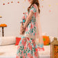 Girls Floral Printed Regular Pure Cotton Kurta with Sharara & Dupatta