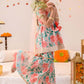 Girls Floral Printed Regular Pure Cotton Kurta with Sharara & Dupatta