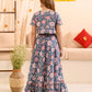 Girls Floral Printed Striped Ready to Wear Lehenga Choli With Waist Coat