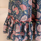 Girls Floral Printed Striped Ready to Wear Lehenga Choli With Waist Coat
