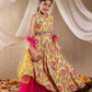 Girls Printed Gotta Patti Cotton Ready to Wear Lehenga & Blouse With Dupatta