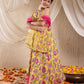 Girls Printed Gotta Patti Cotton Ready to Wear Lehenga & Blouse With Dupatta