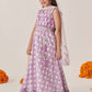 Girls Printed Gotta Patti Ready to Wear Lehenga Choli With Dupatta