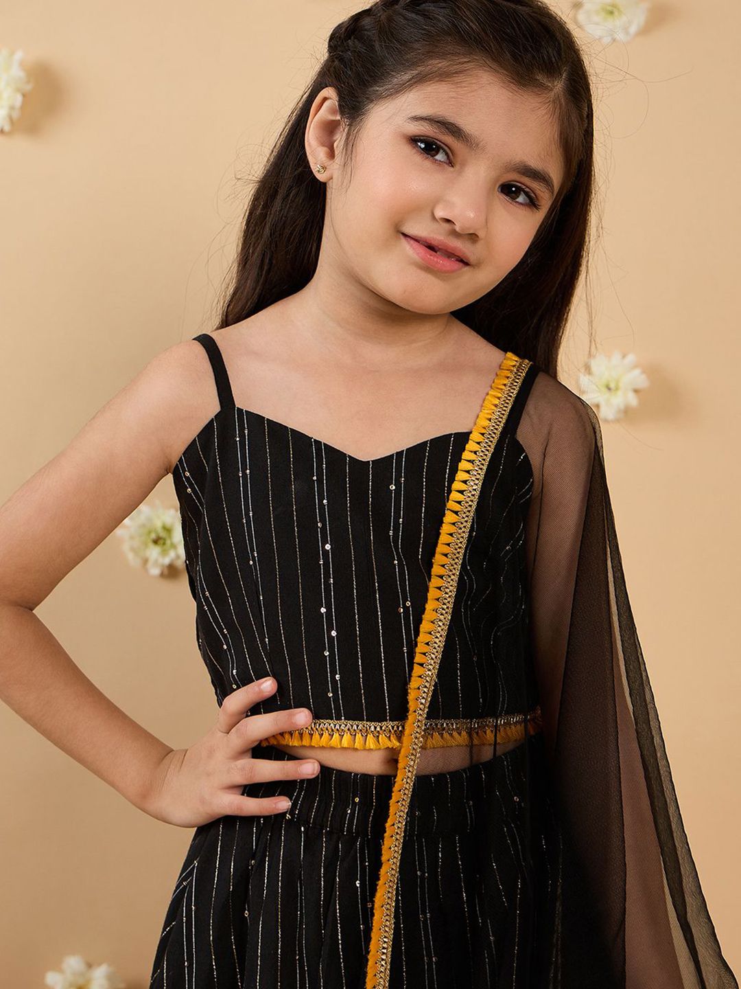 Girls Printed Ready to Wear Lehenga & Blouse With Dupatta