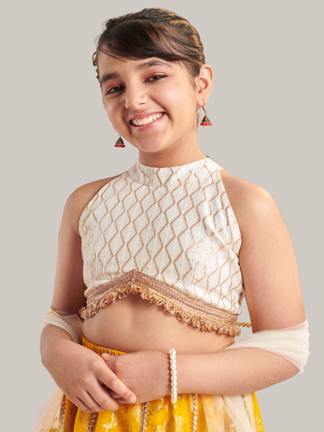 Girls Printed Ready to Wear Lehenga & Blouse With Dupatta