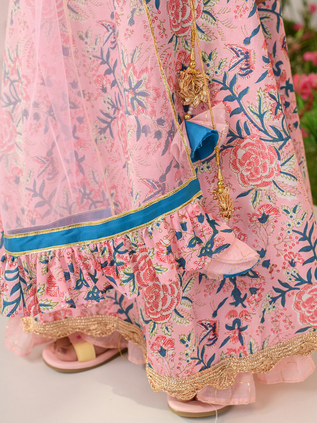 Girls Printed Ready to Wear Lehenga & Blouse With Dupatta