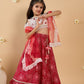 Girls Printed Ready to Wear Lehenga & Blouse With Dupatta