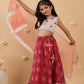Girls Printed Ready to Wear Lehenga & Blouse With Dupatta