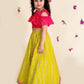 Girls Printed Ready to Wear Lehenga & Blouse With Dupatta