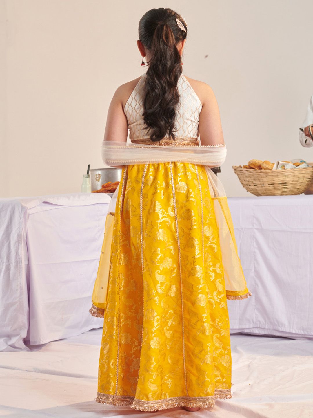 Girls Printed Ready to Wear Lehenga & Blouse With Dupatta