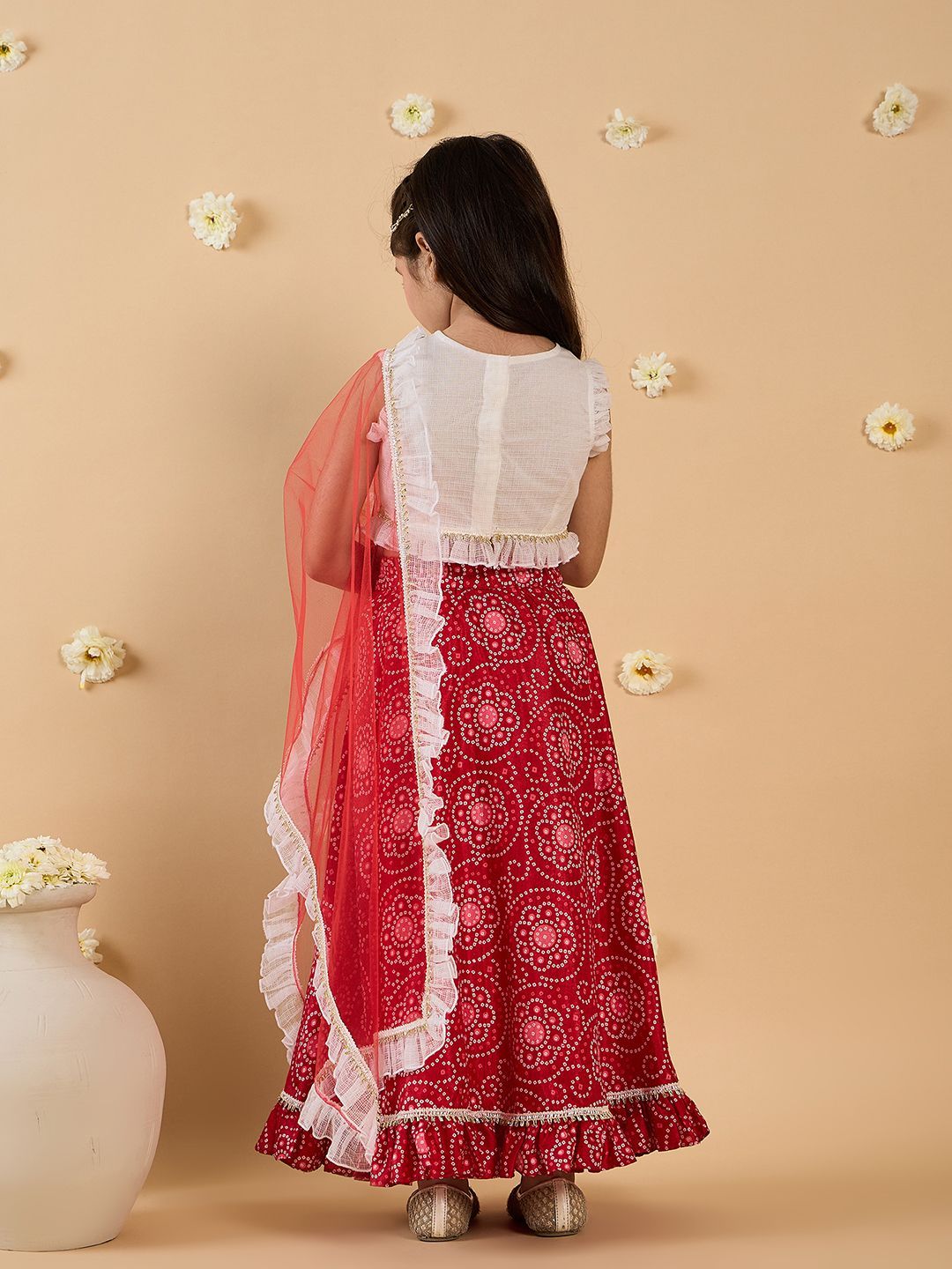 Girls Printed Ready to Wear Lehenga & Blouse With Dupatta