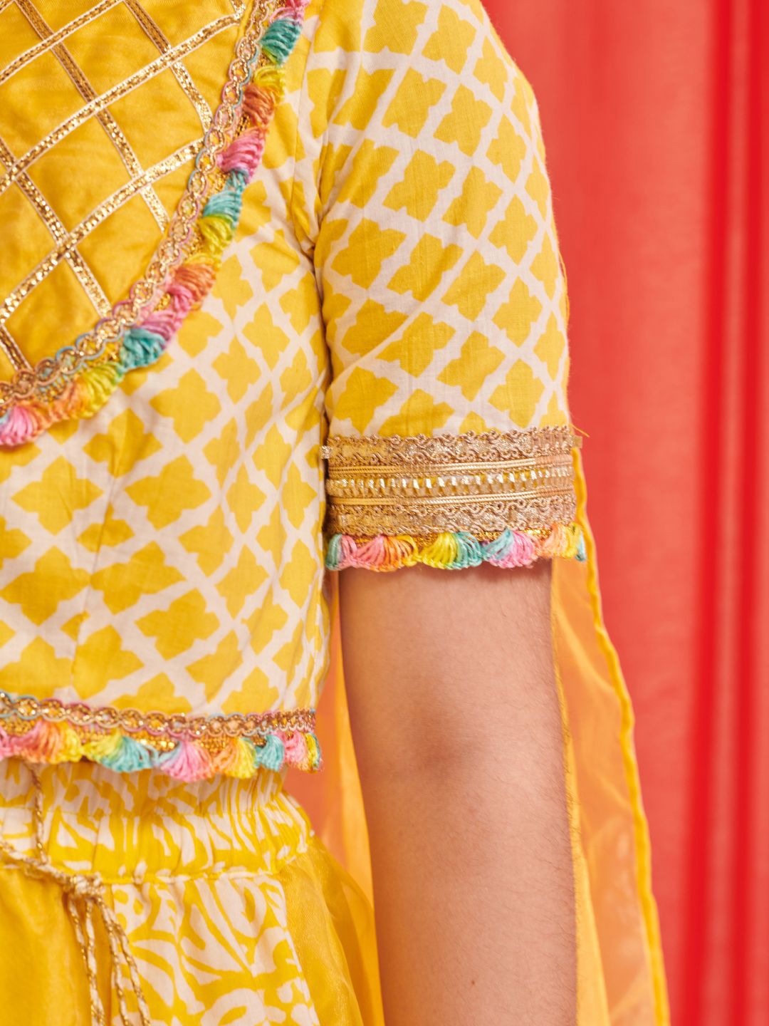 Girls Printed Ready to Wear Lehenga & Blouse With Dupatta