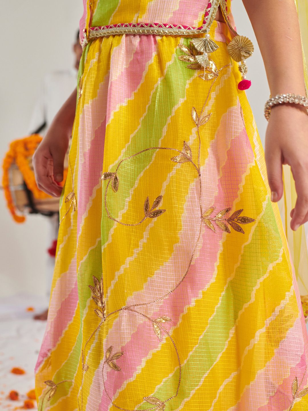 Girls Printed Ready to Wear Lehenga Choli