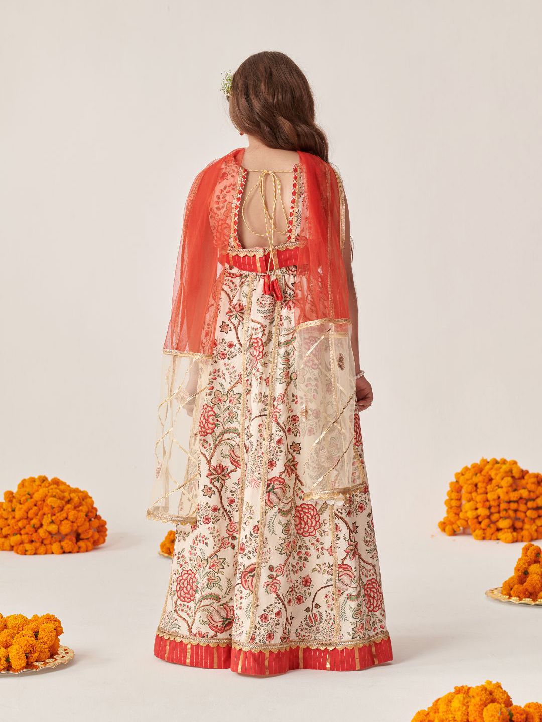 Girls Printed Ready to Wear Lehenga Choli