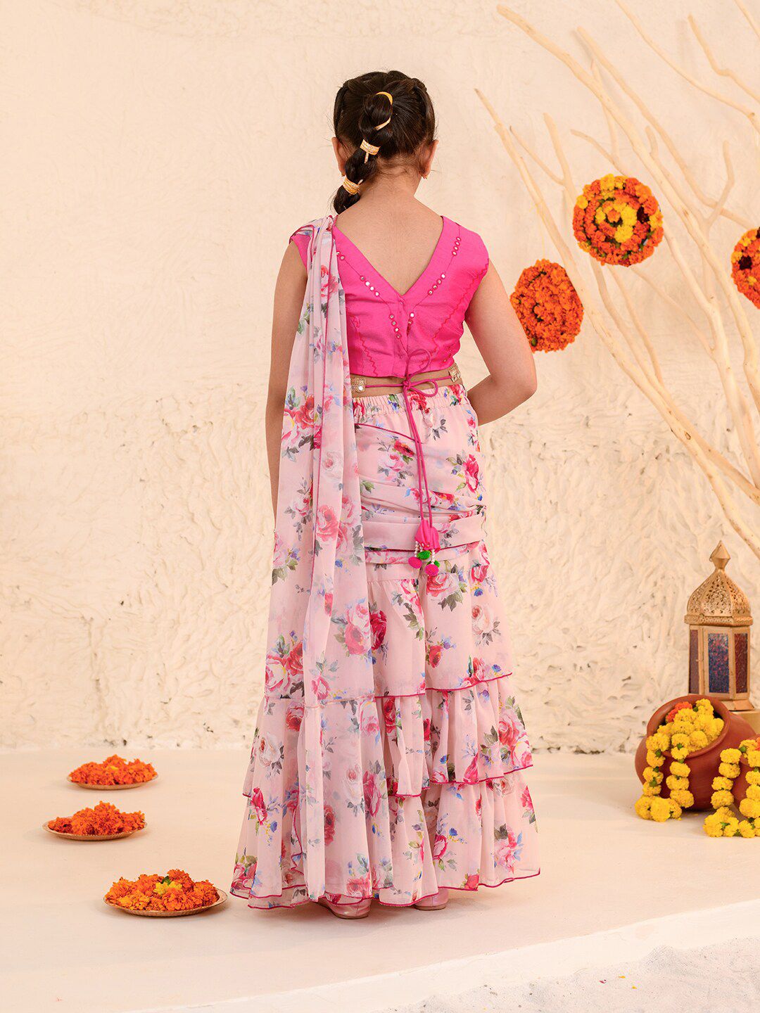 Girls Printed Ready to Wear Lehenga Choli