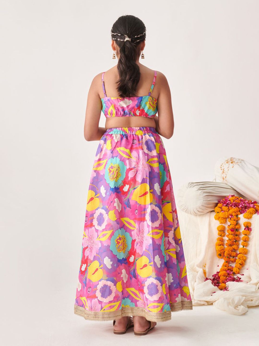 Girls Printed Ready to Wear Lehenga Choli
