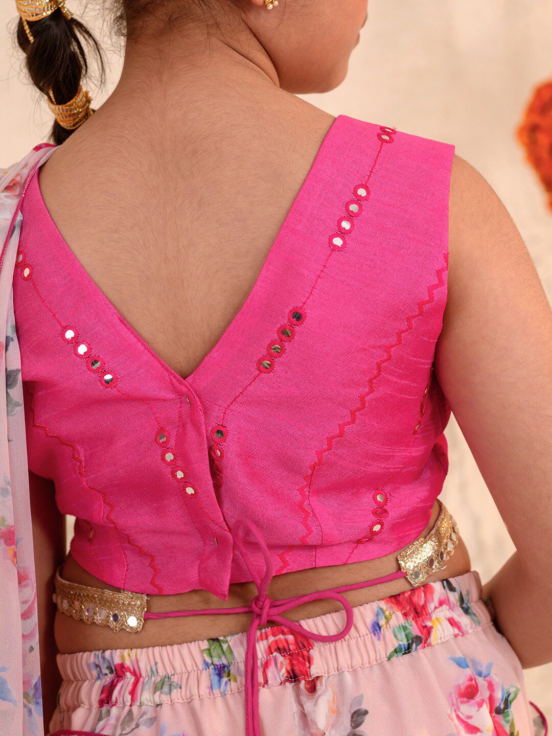 Girls Printed Ready to Wear Lehenga Choli