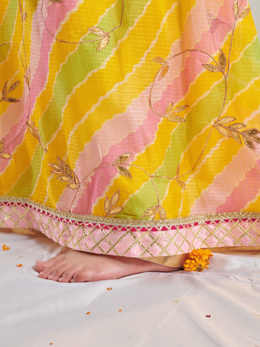 Girls Printed Ready to Wear Lehenga Choli