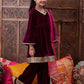 Girls Regular Gotta Patti Velvet Kurta with Salwar & With Dupatta