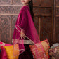 Girls Regular Gotta Patti Velvet Kurta with Salwar & With Dupatta