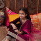 Girls Regular Gotta Patti Velvet Kurta with Salwar & With Dupatta