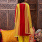 Girls Regular Gotta Patti Velvet Kurta with Salwar & With Dupatta