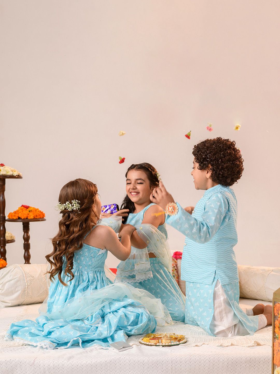 Girls Regular Pure Cotton Kurti & Sharara With Dupatta