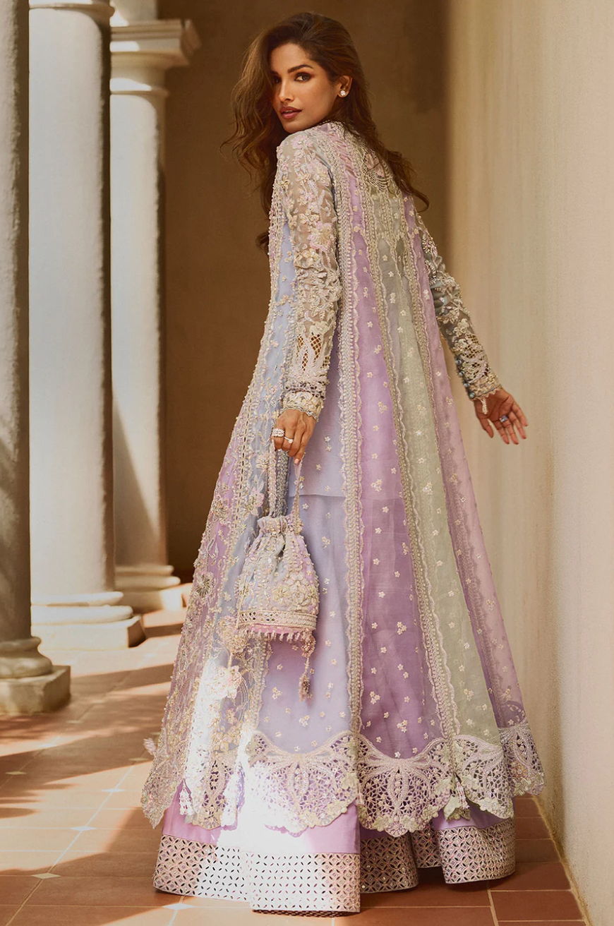 Embroidered Hand Embellished Soraya Orchid Suit