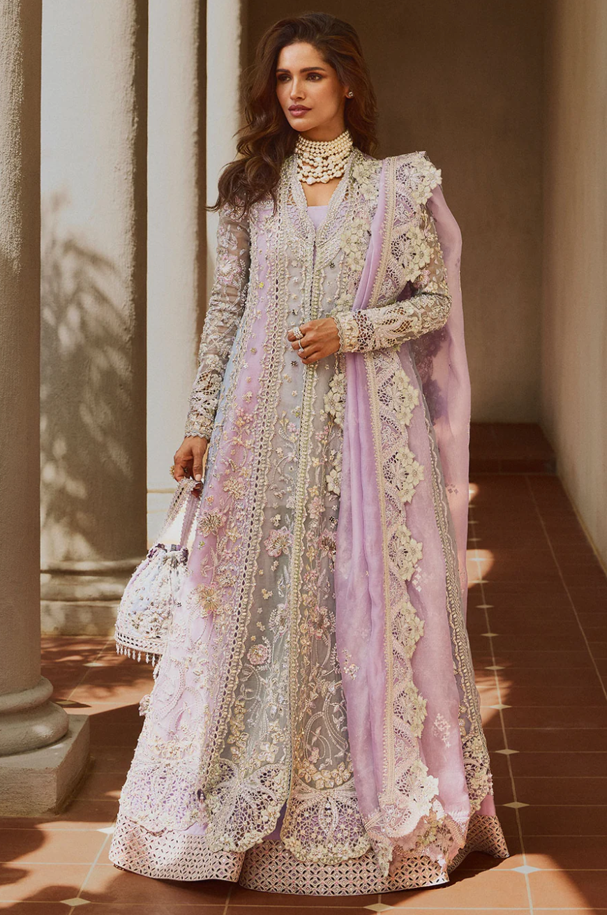Embroidered Hand Embellished Soraya Orchid Suit