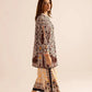 Beige Vintage Ornate Printed Co-Ord Set