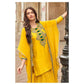 Mustard Yellow Embroidered Kurta Sharara Set with Stylish Dupatta